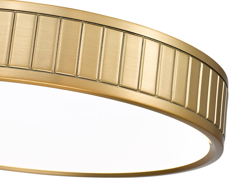 Madison 1 Light 16.5" Flush Mount in Modern Gold
