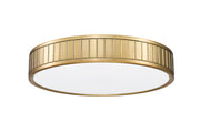 Madison 1 Light 16.5" Flush Mount in Modern Gold