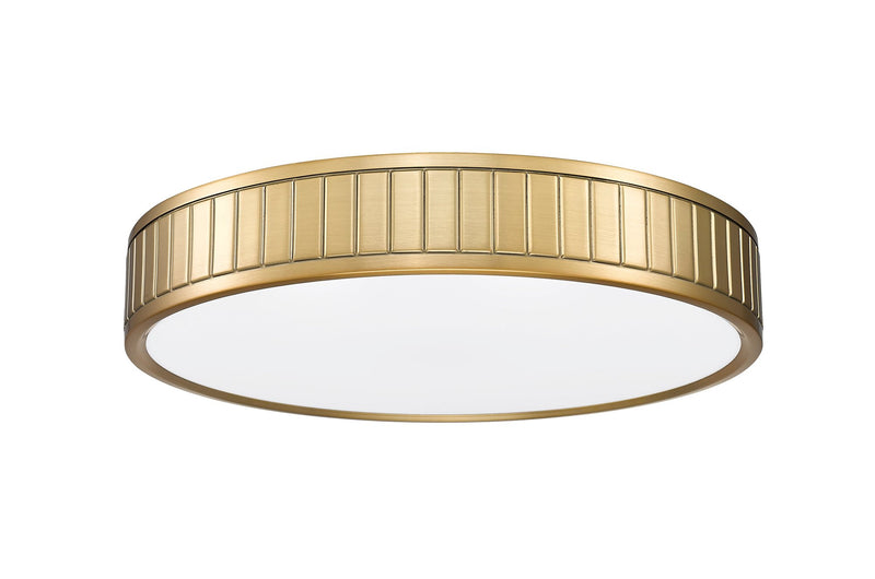 Madison 1 Light 16.5" Flush Mount in Modern Gold