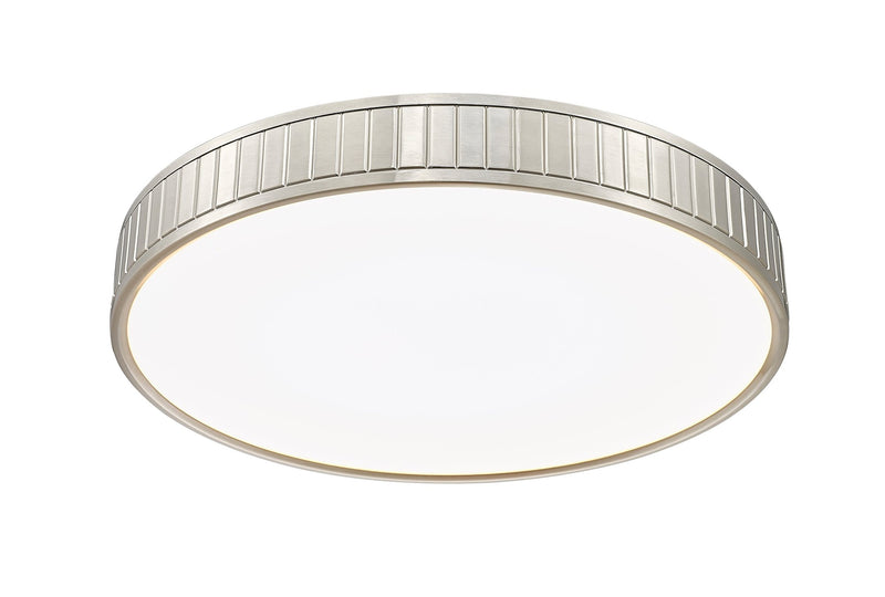 Madison 1 Light 20.5" Flush Mount in Brushed Nickel