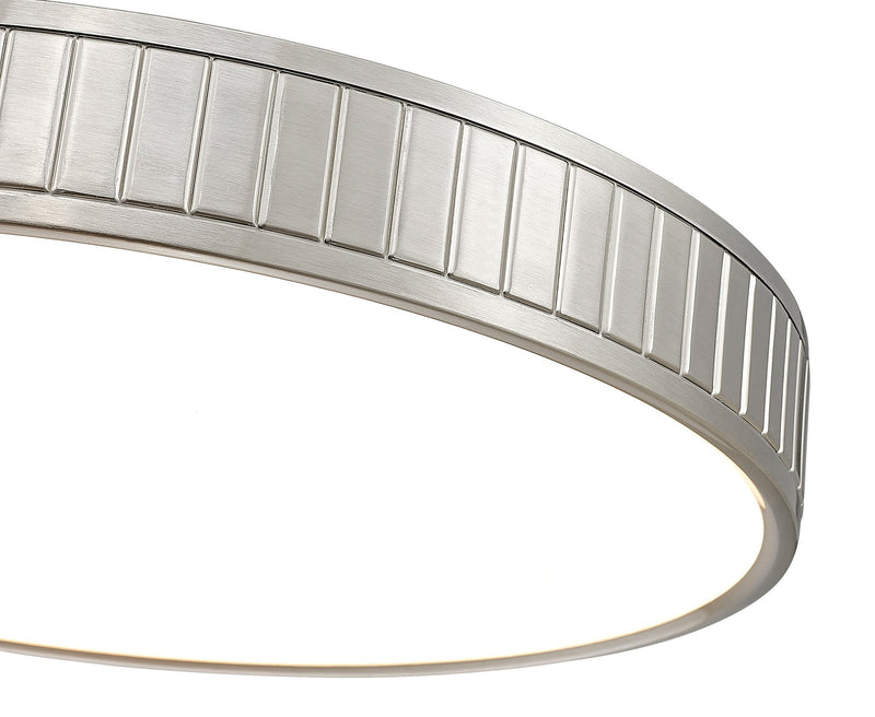 Madison 1 Light 20.5" Flush Mount in Brushed Nickel