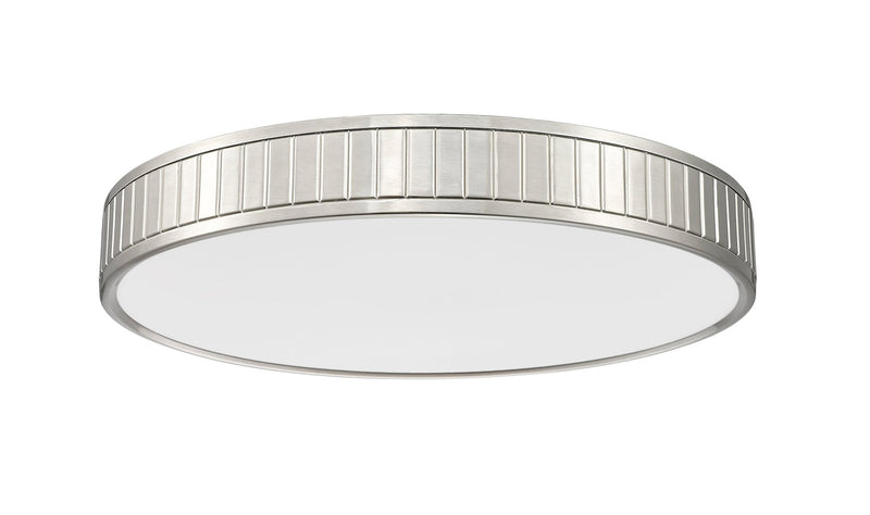 Madison 1 Light 20.5" Flush Mount in Brushed Nickel