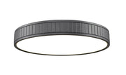 Madison 1 Light 20.5" Flush Mount in Matte Black