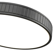 Madison 1 Light 20.5" Flush Mount in Matte Black