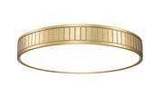 Madison 1 Light 20.5" Flush Mount in Modern Gold