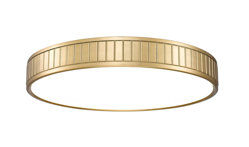 Madison 1 Light 20.5" Flush Mount in Modern Gold