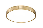 Madison 1 Light 20.5" Flush Mount in Modern Gold
