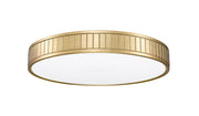 Madison 1 Light 20.5" Flush Mount in Modern Gold