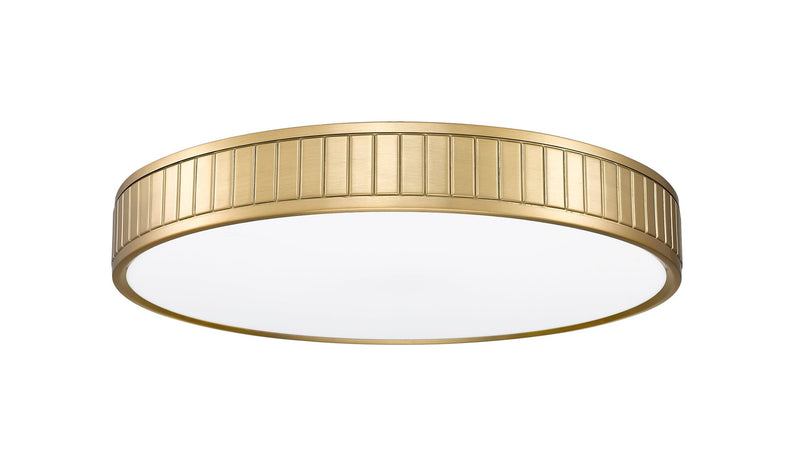 Madison 1 Light 20.5" Flush Mount in Modern Gold