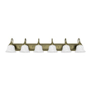 Belmont 6-Light Bath Vanity Light in Antique Brass