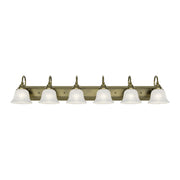 Belmont 6-Light Bath Vanity Light in Antique Brass