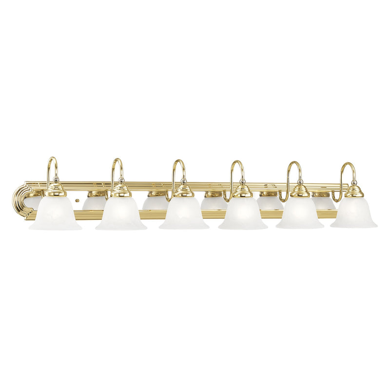 Belmont 6-Light Bath Vanity Light in Polished Brass & Polished Chrome