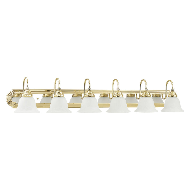 Belmont 6-Light Bath Vanity Light in Polished Brass & Polished Chrome