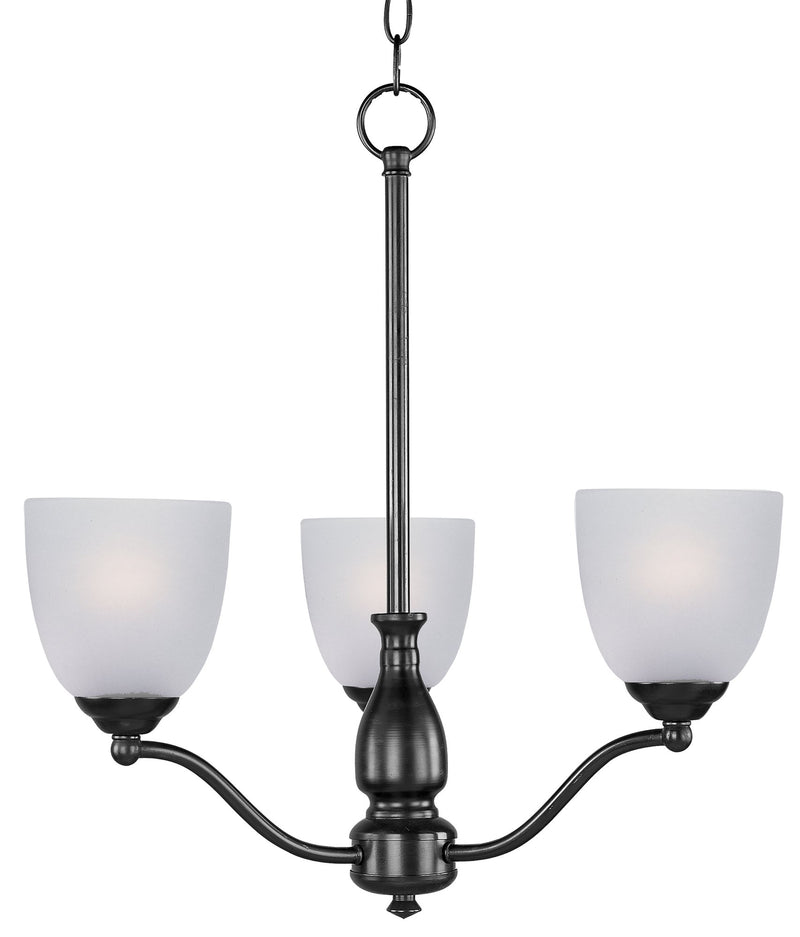 Stefan 3 Light Chandelier in Black
