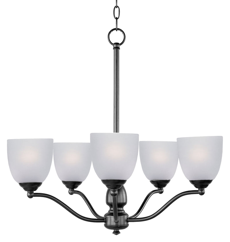 Stefan 5 Light Chandelier in Black