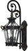 Stratford Hall 4-Light Wall Mount in Heritage with Gold Highlights & Clear Beveled Panels Glass