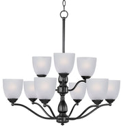 Stefan 9 Light Chandelier in Black