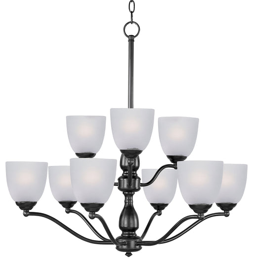 Stefan 9 Light Chandelier in Black