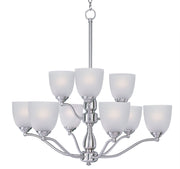 Stefan 9 Light Chandelier in Satin Nickel