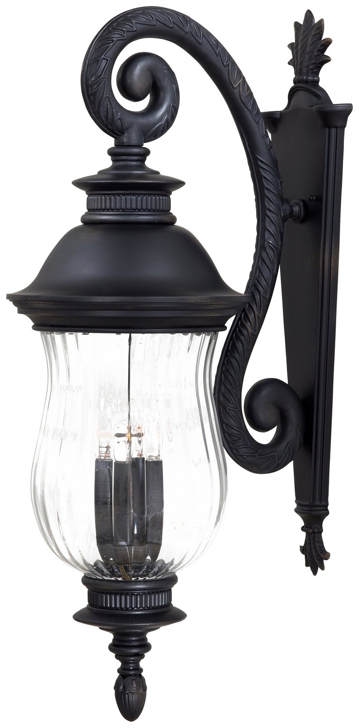 Newport 4-Light Outdoor Wall Lantern in Heritage