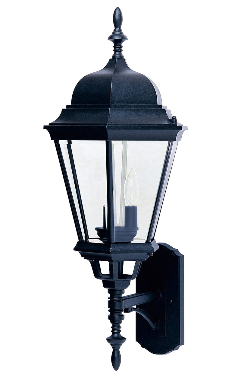 Westlake 3 Light 28" Outdoor Wall Lantern in Black