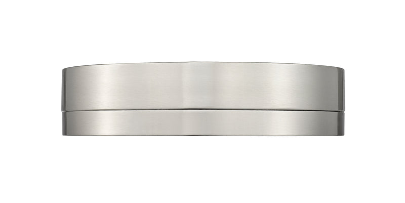 Algar 1 Light 12" Flush Mount in Brushed Nickel