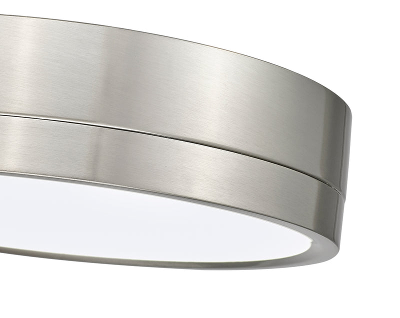 Algar 1 Light 12" Flush Mount in Brushed Nickel