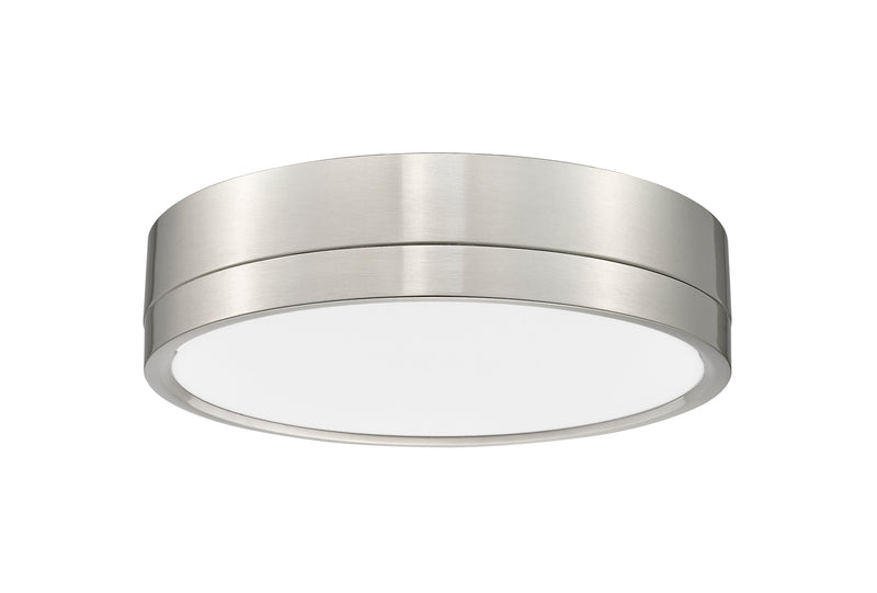 Algar 1 Light 12" Flush Mount in Brushed Nickel