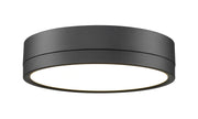 Algar 1 Light 12" Flush Mount in Matte Black