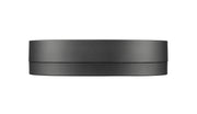 Algar 1 Light 12" Flush Mount in Matte Black