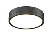 Algar 1 Light 12" Flush Mount in Matte Black