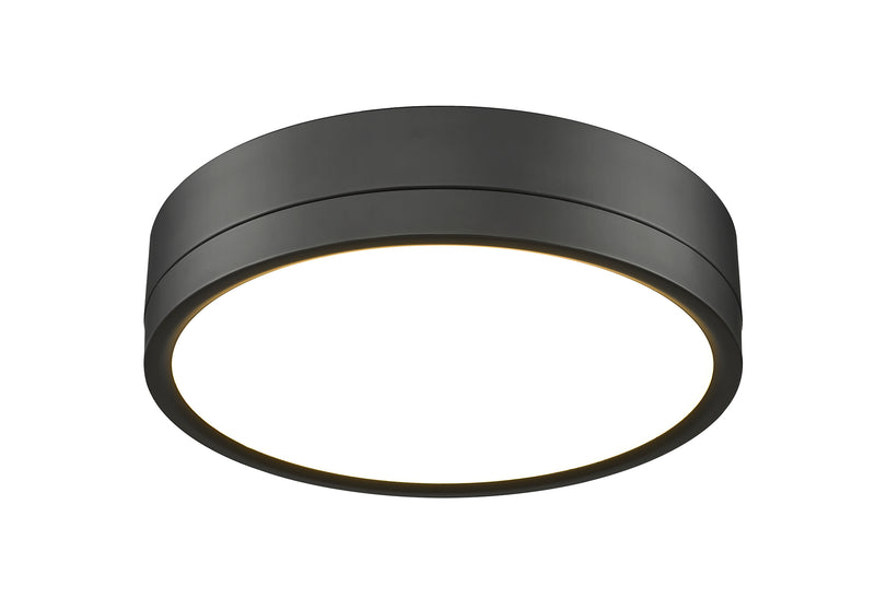 Algar 1 Light 12" Flush Mount in Matte Black