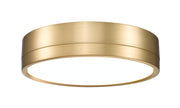 Algar 1 Light 12" Flush Mount in Modern Gold