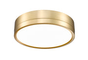 Algar 1 Light 12" Flush Mount in Modern Gold