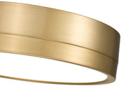 Algar 1 Light 12" Flush Mount in Modern Gold