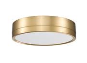 Algar 1 Light 12" Flush Mount in Modern Gold