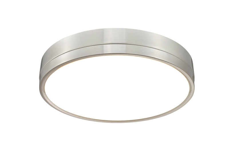 Algar 1 Light 16" Flush Mount in Brushed Nickel
