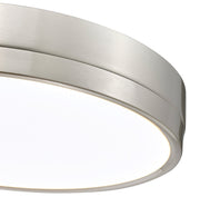 Algar 1 Light 16" Flush Mount in Brushed Nickel