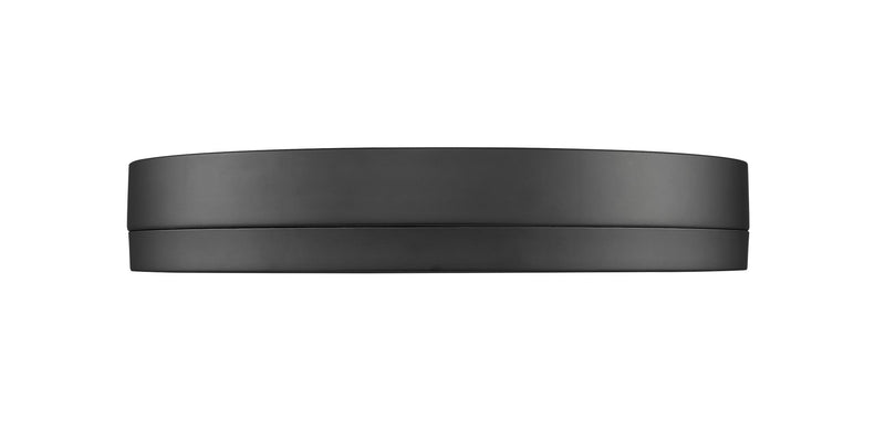 Algar 1 Light 16" Flush Mount in Matte Black