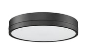 Algar 1 Light 16" Flush Mount in Matte Black