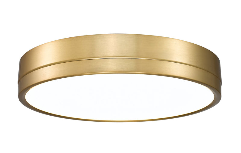 Algar 1 Light 16" Flush Mount in Modern Gold