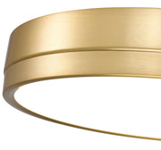 Algar 1 Light 16" Flush Mount in Modern Gold