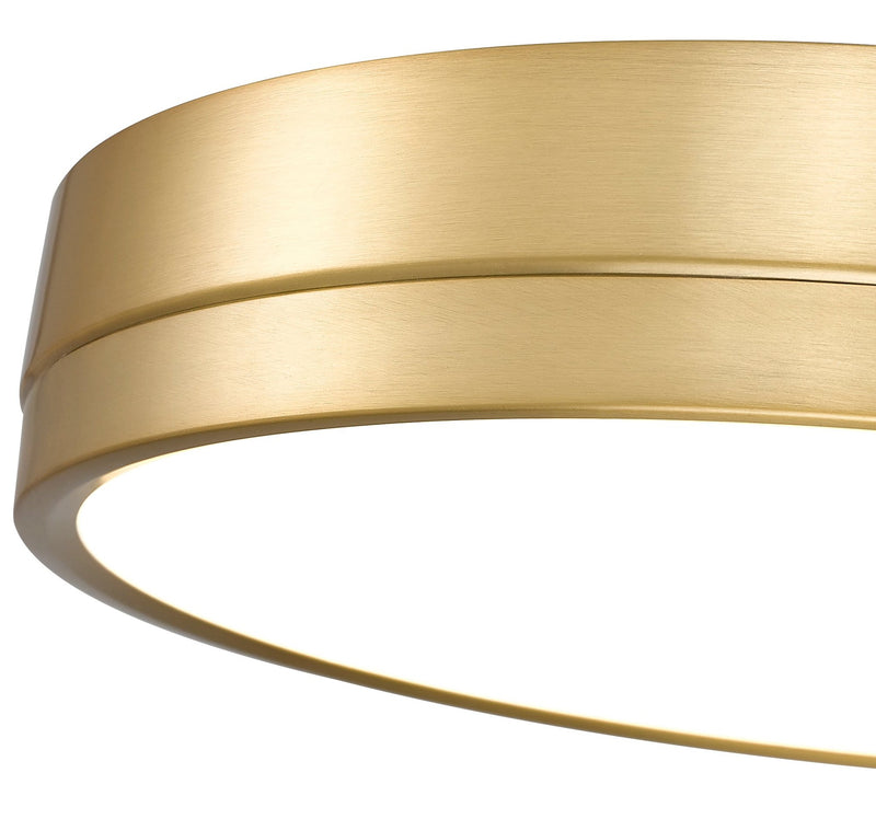 Algar 1 Light 16" Flush Mount in Modern Gold
