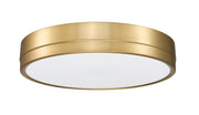 Algar 1 Light 16" Flush Mount in Modern Gold