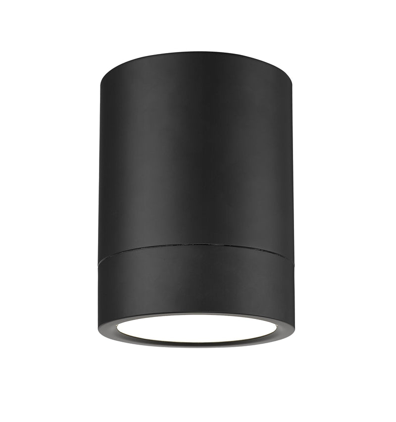Algar 1 Light 6" Flush Mount in Matte Black