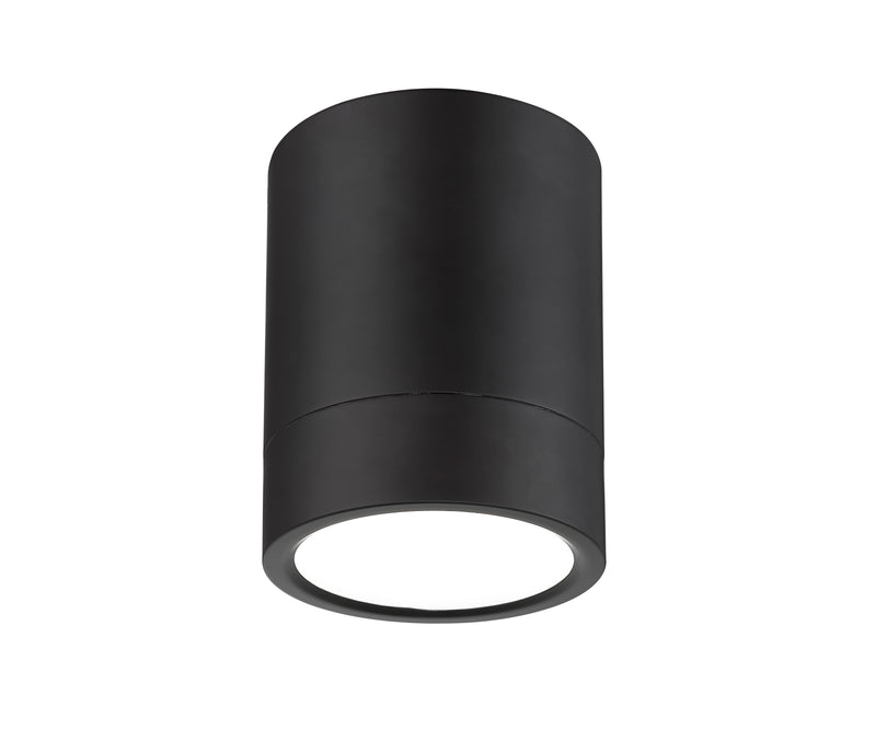 Algar 1 Light 6" Flush Mount in Matte Black