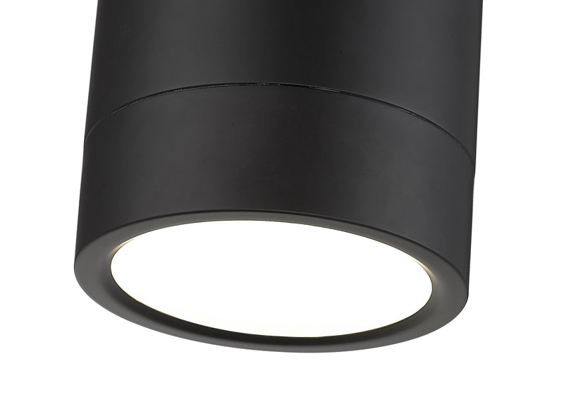 Algar 1 Light 6" Flush Mount in Matte Black