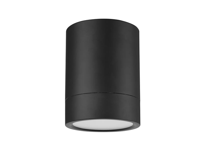 Algar 1 Light 6" Flush Mount in Matte Black