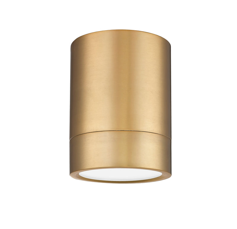 Algar 1 Light 6" Flush Mount in Modern Gold