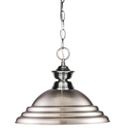 Pendant Lights 1 Light 16" Pendant in Brushed Nickel